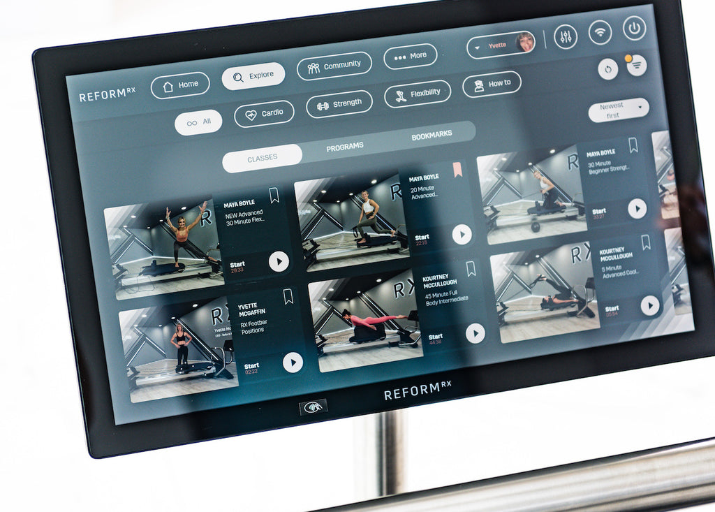 Reform Rx Machine About the innovative Reform RX Reformer Pilates Machine – Nordic Track ...